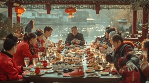 雨中奇缘:一家三口的青海湖端午记