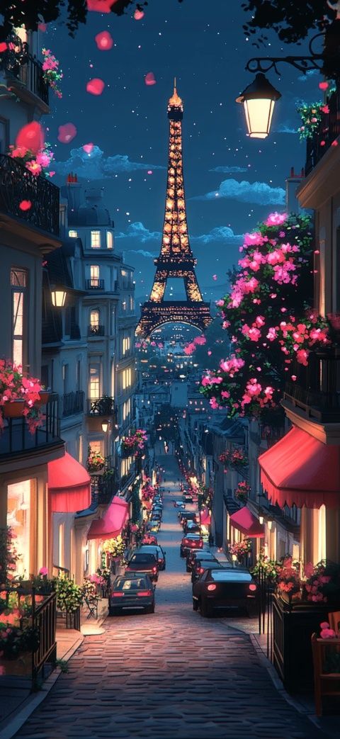 初中生优秀作文:巴黎晨曦中的中国红与家乡月夜美景