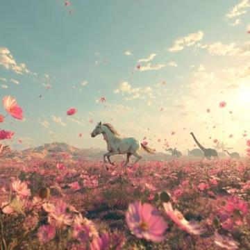一路繁花引马蹄