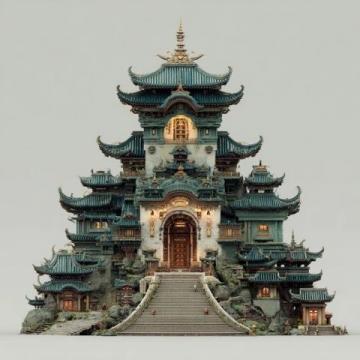 小龙潭文笔塔(清乾隆时期四层实心石塔)