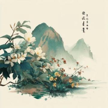 古诗词中的绝美意境：月下花香与壮丽河山