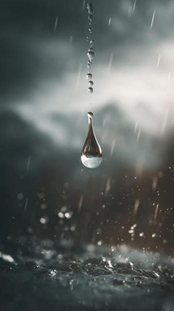 生活中的每一滴雨都将成为你的泪中流出的光明