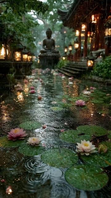 夏日雨后的宁静