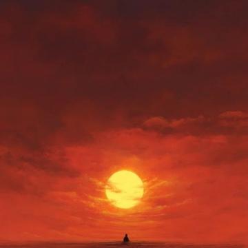 夕阳西下,天边被染成一片红色(窗外的夕阳作文)
