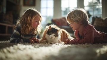 孩子们的选择:养猫、养狗还是养兔子?