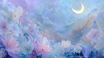 古诗词中的绝美意境：月下花香与壮丽河山