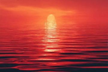 夕阳西下,天边被染成一片红色(窗外的夕阳作文)
