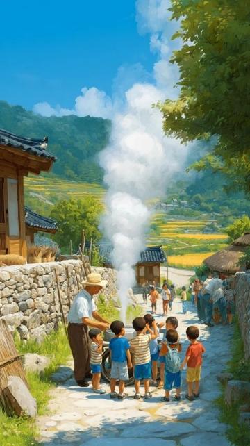 游村有感:丰年喜迎客,农家情意浓