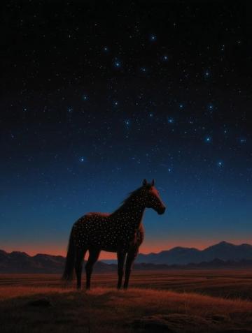疾如流星行万里，心游天际任驰骋