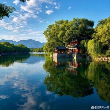 上海世纪公园镜天湖美景作文精选