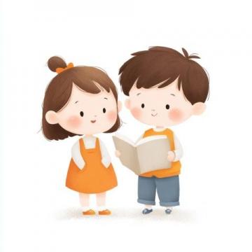 兄妹共读书香满：小满与哥哥的夏日学习时光