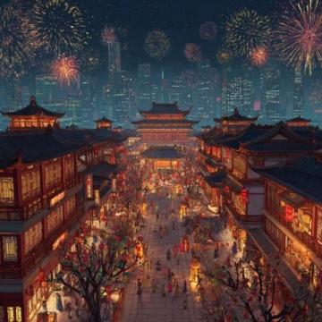 过年前忙碌后的夜晚小作文