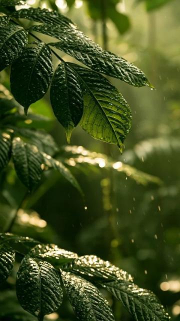 树叶上空的一滴雨作文范文,校园静谧时光里的成长感悟与心灵治愈故事分享